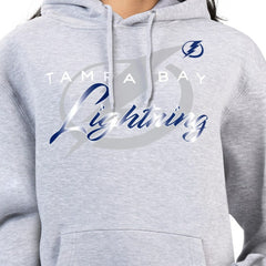 NHL Gray Tampa Bay Lightning G-III 4Her by Carl Banks Women's Shadow Logo Fleece Hoodie