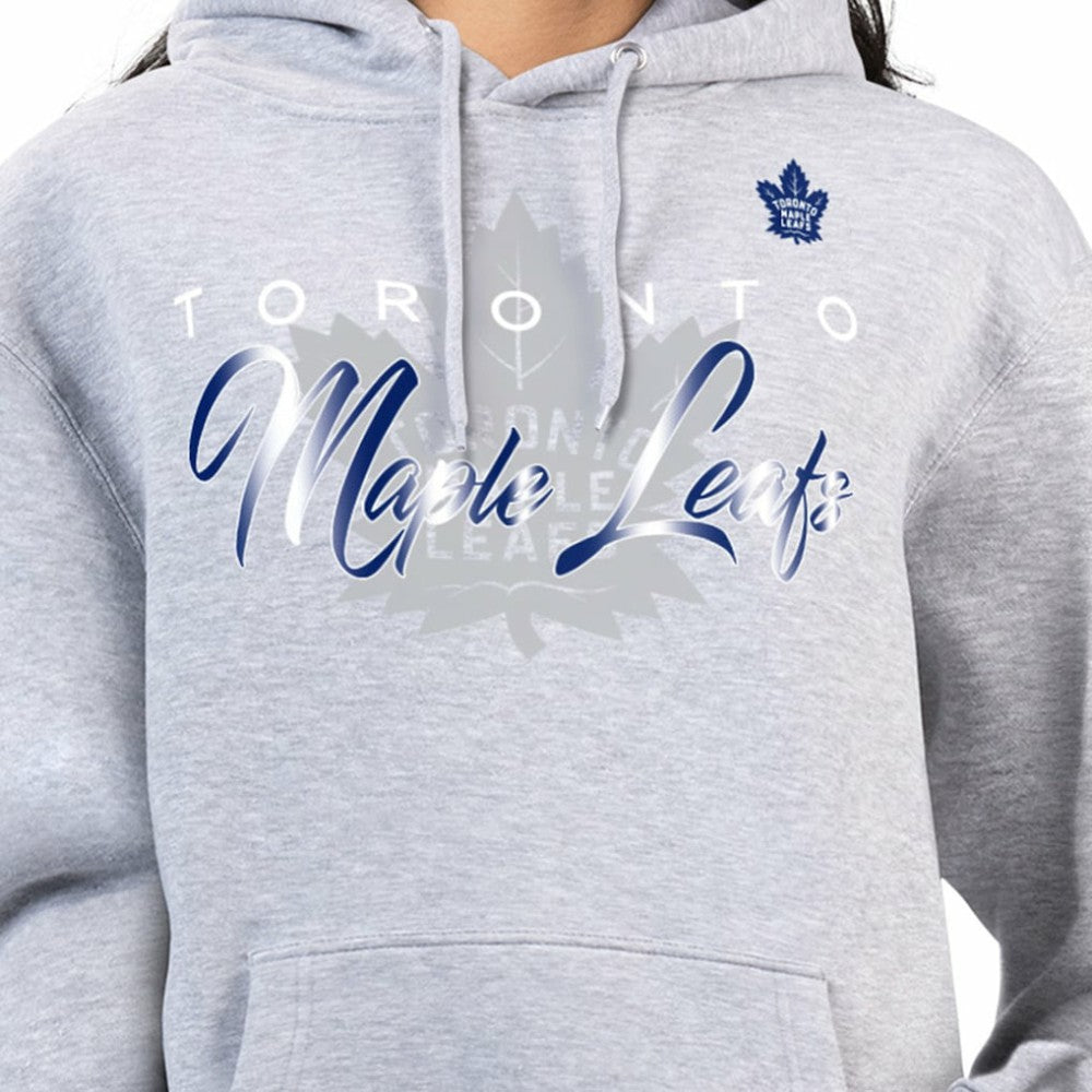 NHL Gray Toronto Maple Leafs G-III 4Her by Carl Banks Women's Shadow Logo Fleece Hoodie