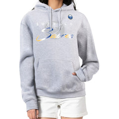 NHL Gray Buffalo Sabres G-III 4Her by Carl Banks Women's Shadow Logo Fleece Hoodie