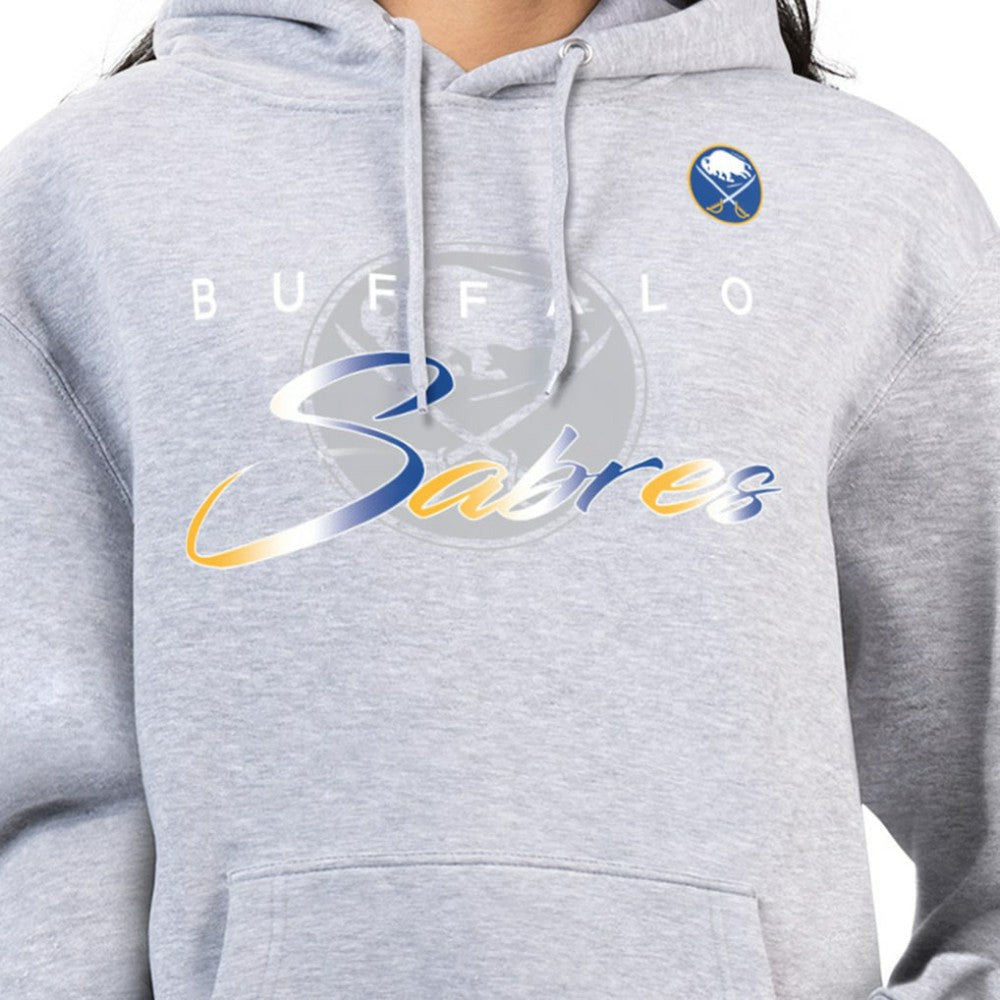 NHL Gray Buffalo Sabres G-III 4Her by Carl Banks Women's Shadow Logo Fleece Hoodie