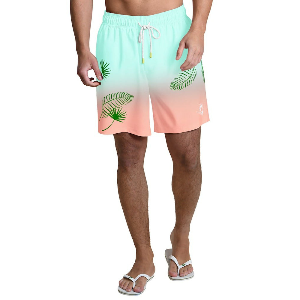 Margaritaville Sunset On The Beach Swim Shorts - Miami Dolphins