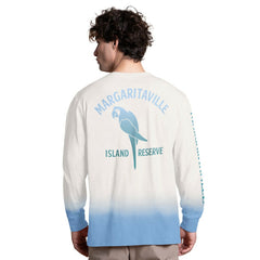 Margaritaville Island Reserve Long Sleeve Slub Henley Shirt - Green Bay Packers