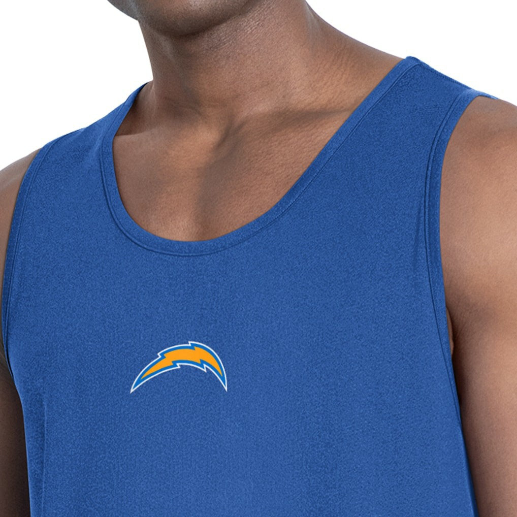 MSX by Michael Strahan Energy Scoop Neck Tank Top - Los Angeles Chargers