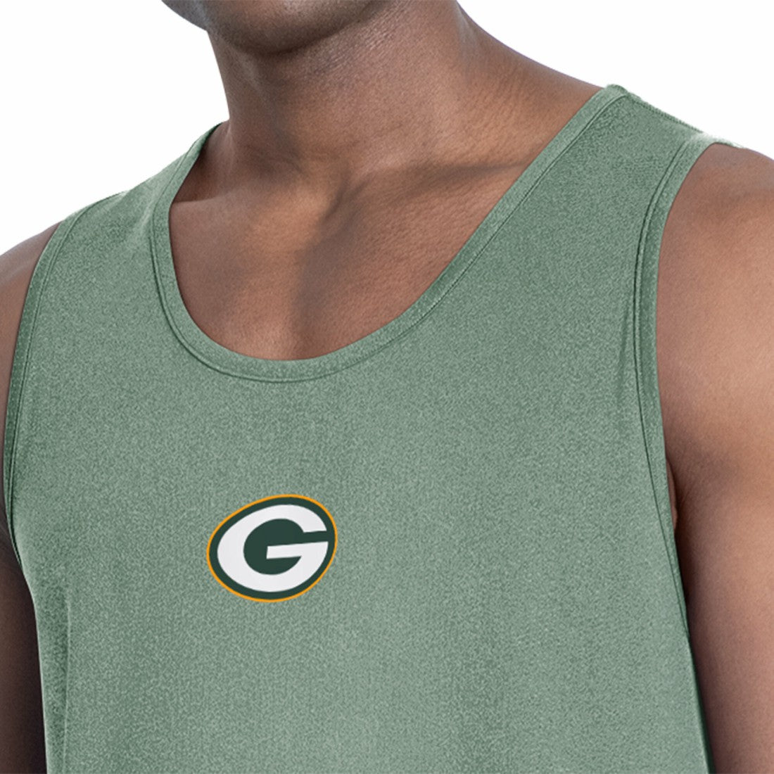 MSX by Michael Strahan Energy Scoop Neck Tank Top - Green Bay Packers