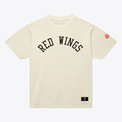 NHL Cream Detroit Red Wings Mitchell & Ness Unisex Arched Team T-Shirt