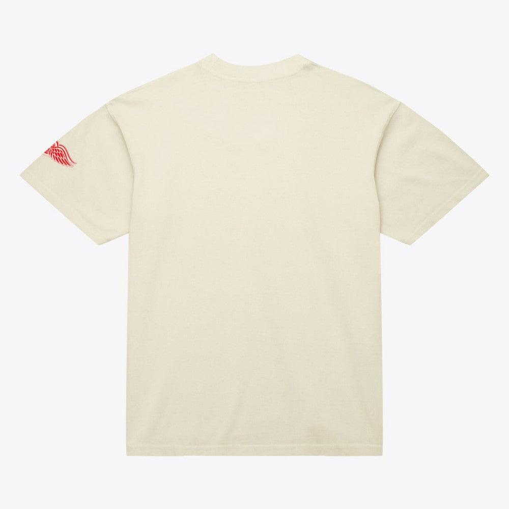 NHL Cream Detroit Red Wings Mitchell & Ness Unisex Arched Team T-Shirt