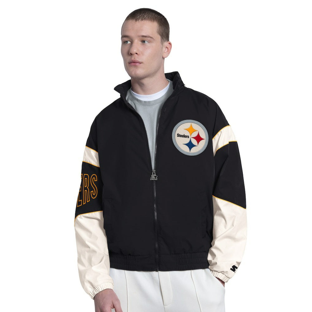 Starter The Gust Full-Zip Hooded Jacket - Pittsburgh Steelers