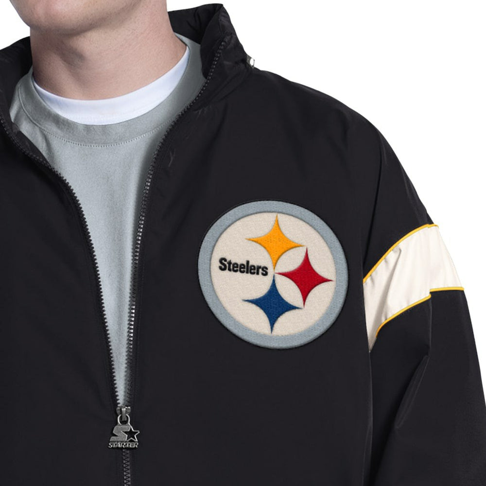 Starter The Gust Full-Zip Hooded Jacket - Pittsburgh Steelers