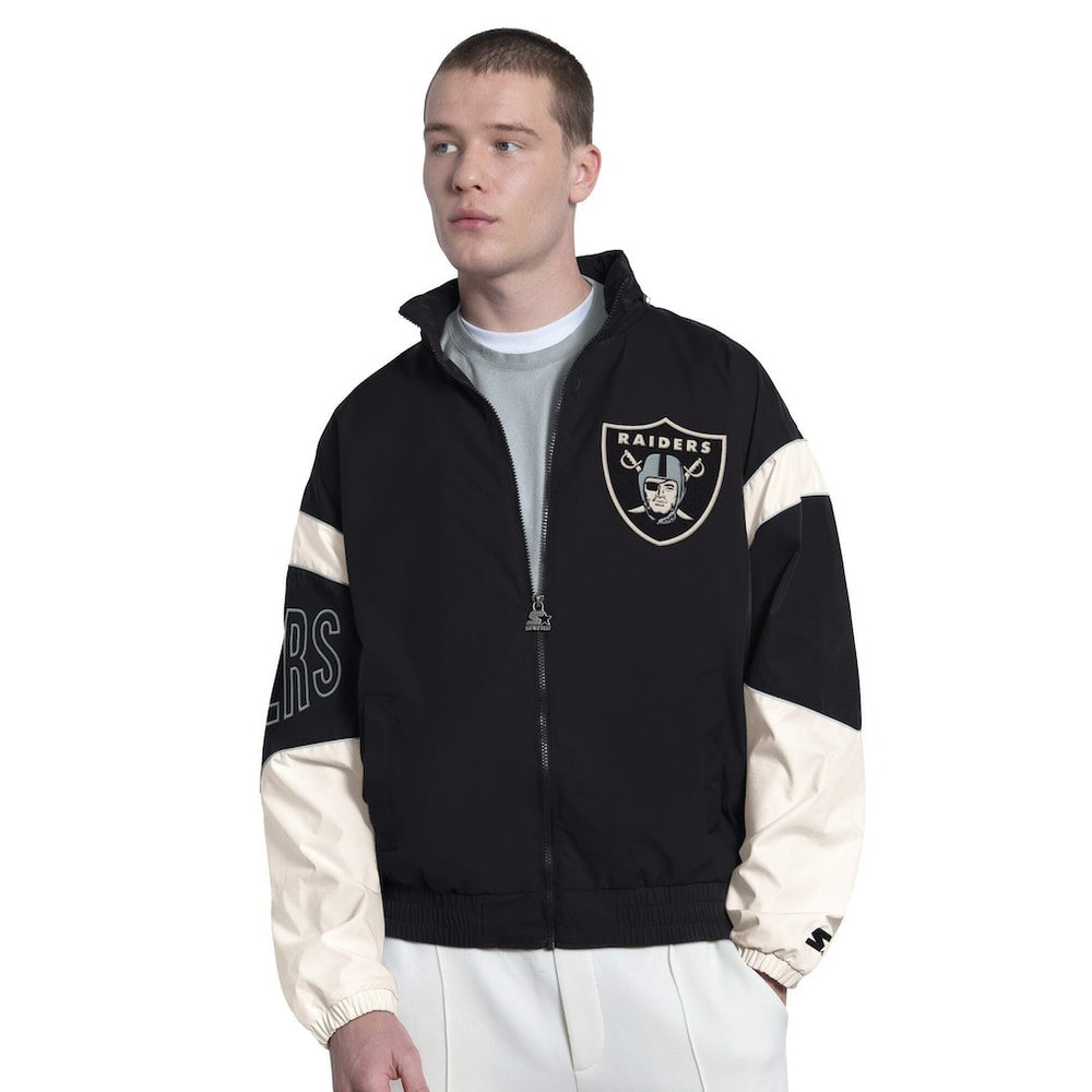 Starter The Gust Full-Zip Hooded Jacket - Las Vegas Raiders