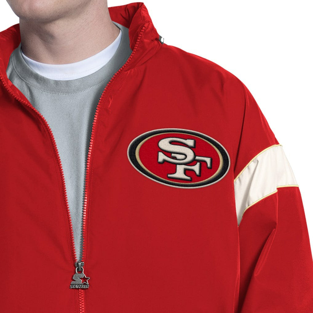Starter The Gust Full-Zip Hooded Jacket - San Francisco 49ers