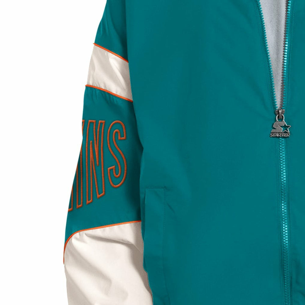 Starter The Gust Full-Zip Hooded Jacket - Miami Dolphins