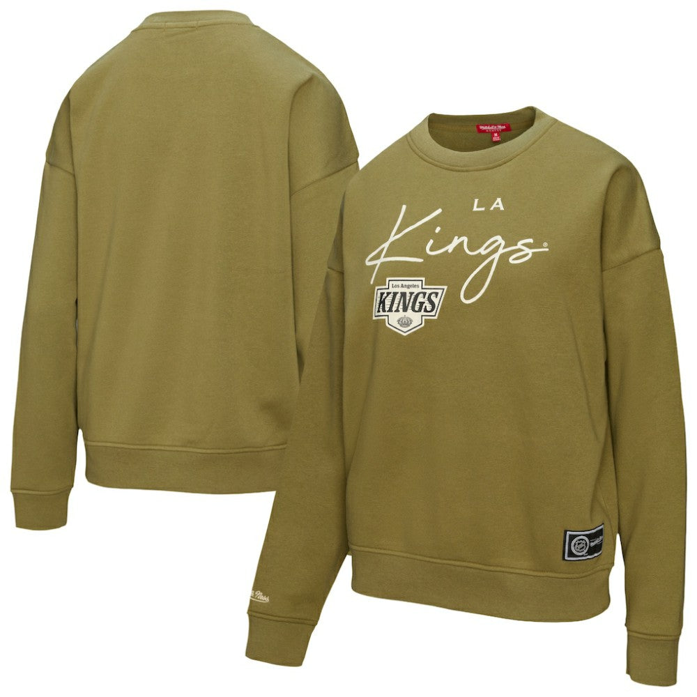 NHL Hunter Green Los Angeles Kings Mitchell & Ness Women's Fleece Sweatshirt