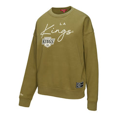 NHL Hunter Green Los Angeles Kings Mitchell & Ness Women's Fleece Sweatshirt