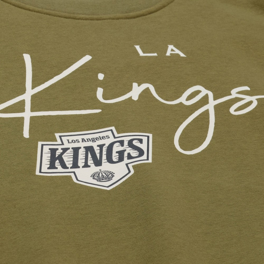 NHL Hunter Green Los Angeles Kings Mitchell & Ness Women's Fleece Sweatshirt