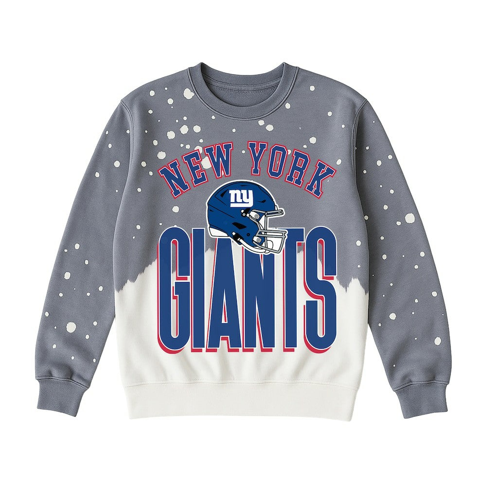 Gameday Couture Women's Arch Rivals Faded Wash Sweatshirt - New York Giants