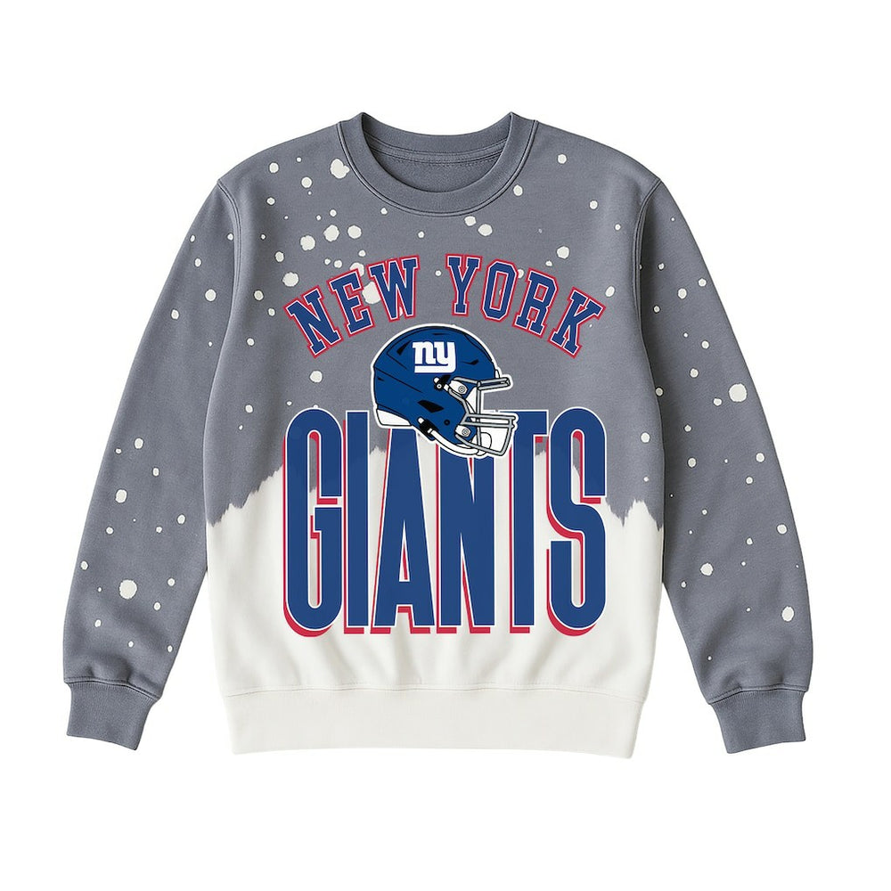 Gameday Couture Women's Arch Rivals Faded Wash Sweatshirt - New York Giants