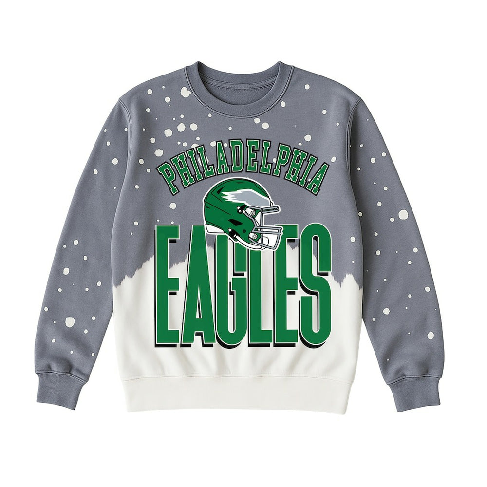 Gameday Couture Women's Arch Rivals Faded Wash Sweatshirt - Philadelphia Eagles