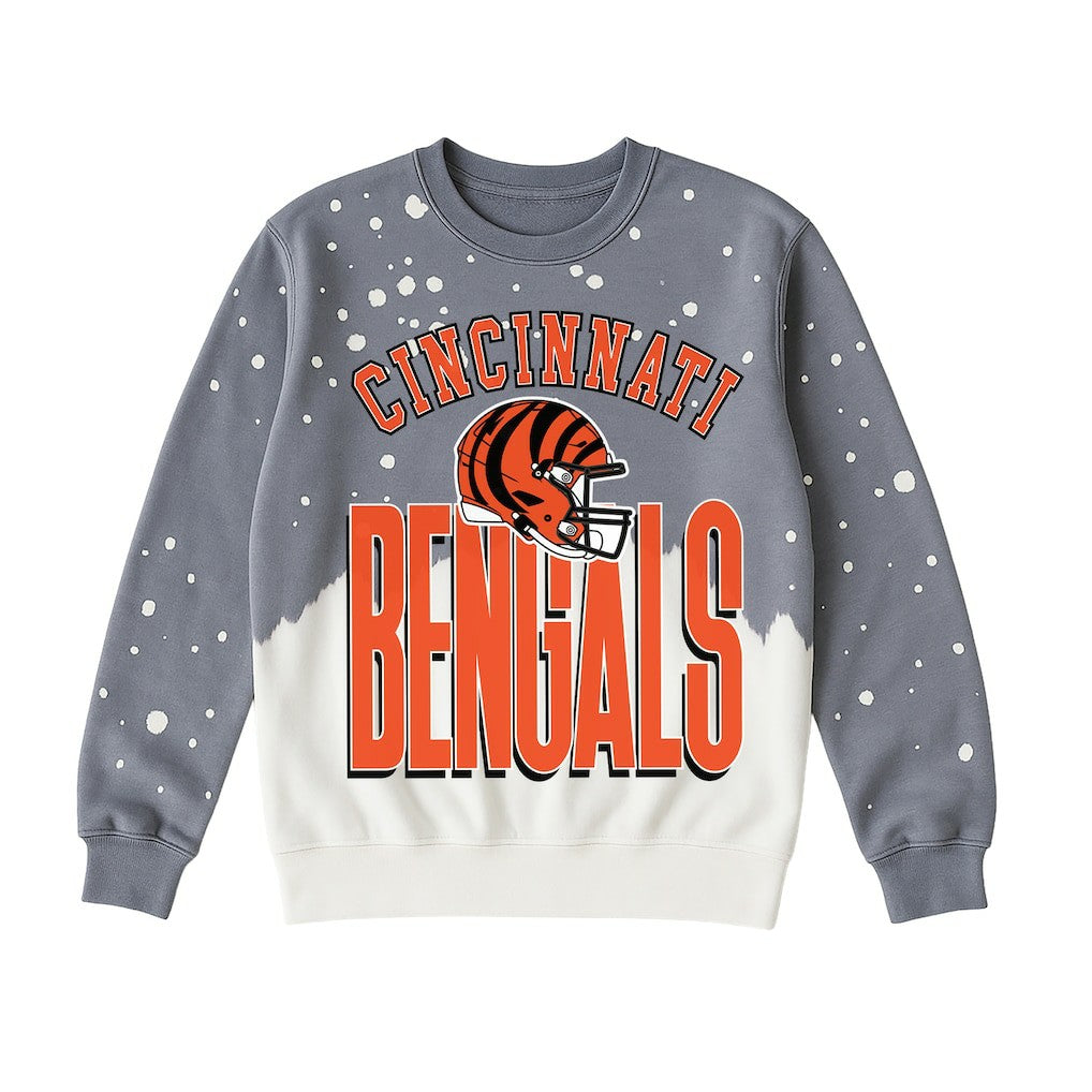 Gameday Couture Women's Arch Rivals Faded Wash Sweatshirt - Cincinnati Bengals