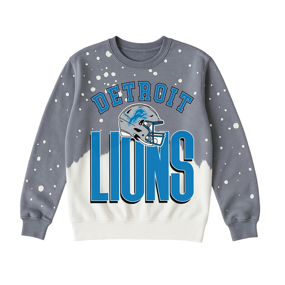 Gameday Couture Women's Arch Rivals Faded Wash Sweatshirt - Detroit Lions