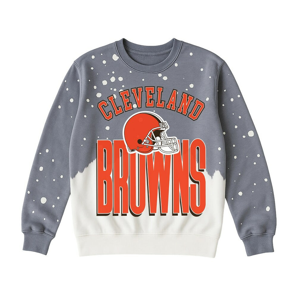 Gameday Couture Women's Arch Rivals Faded Wash Sweatshirt - Cleveland Browns