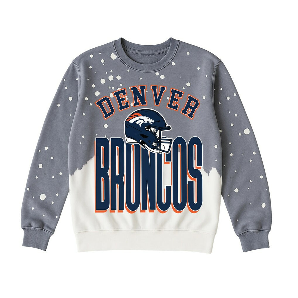 Gameday Couture Women's Arch Rivals Faded Wash Sweatshirt - Denver Broncos
