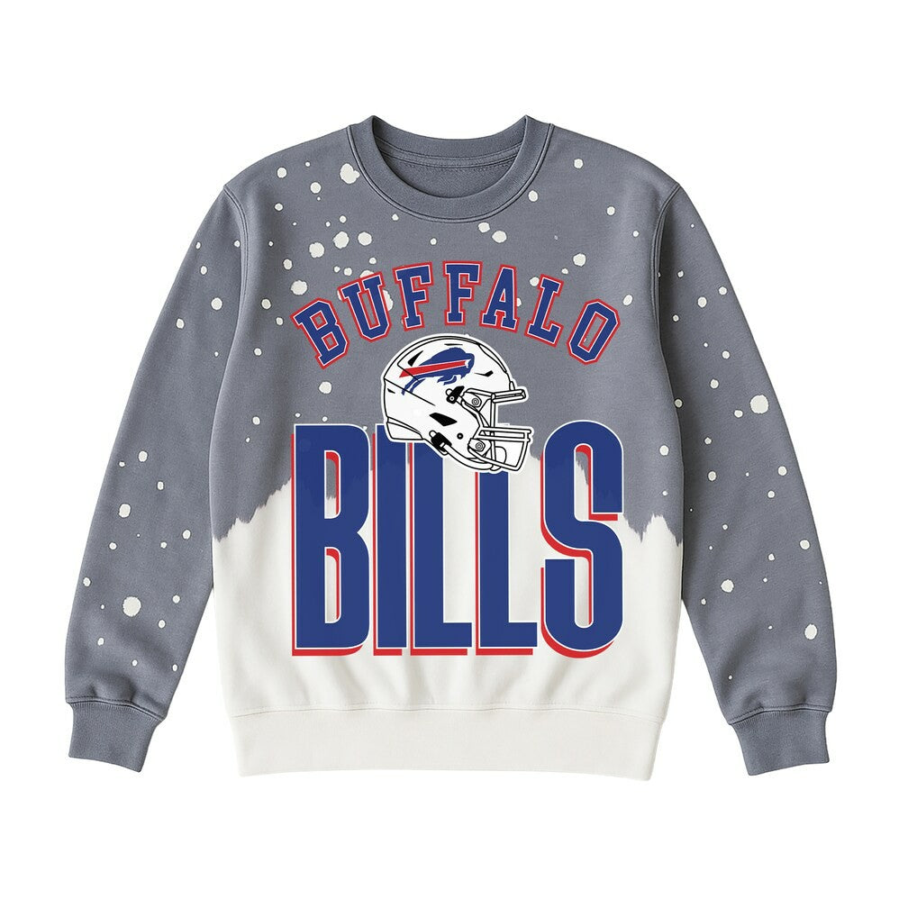 Gameday Couture Women's Arch Rivals Faded Wash Sweatshirt - Buffalo Bills
