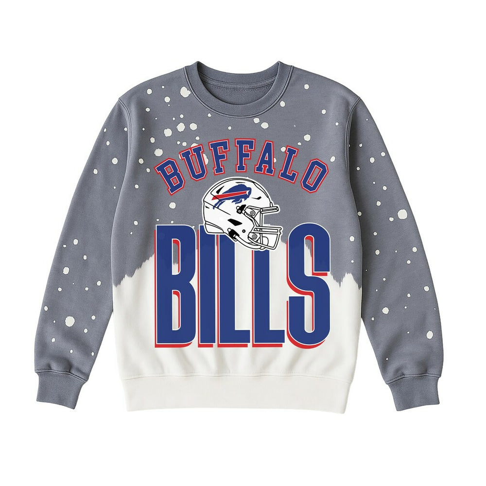 Gameday Couture Women's Arch Rivals Faded Wash Sweatshirt - Buffalo Bills