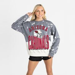 Gameday Couture Women's Arch Rivals Faded Wash Sweatshirt - Arizona Cardinals