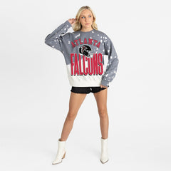Gameday Couture Women's Arch Rivals Faded Wash Sweatshirt - Atlanta Falcons