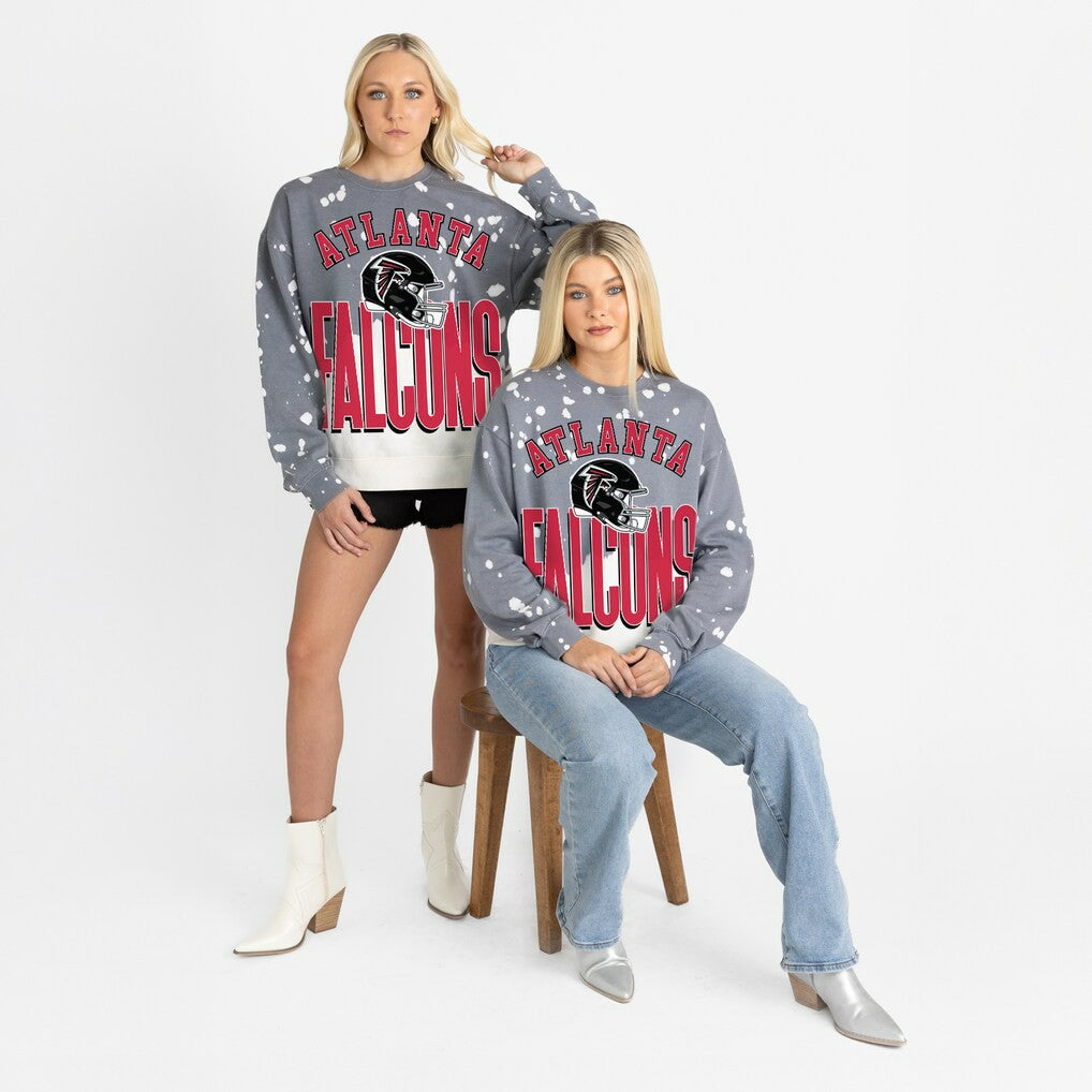 Gameday Couture Women's Arch Rivals Faded Wash Sweatshirt - Atlanta Falcons