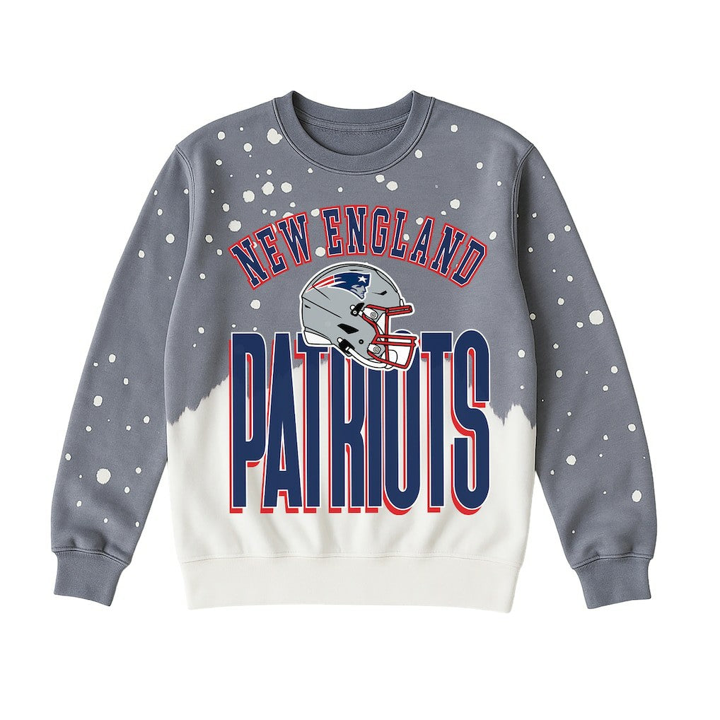 Gameday Couture Women's Arch Rivals Faded Wash Sweatshirt - New England Patriots