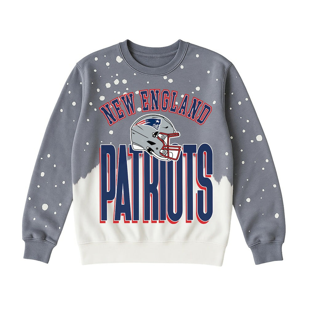 Gameday Couture Women's Arch Rivals Faded Wash Sweatshirt - New England Patriots