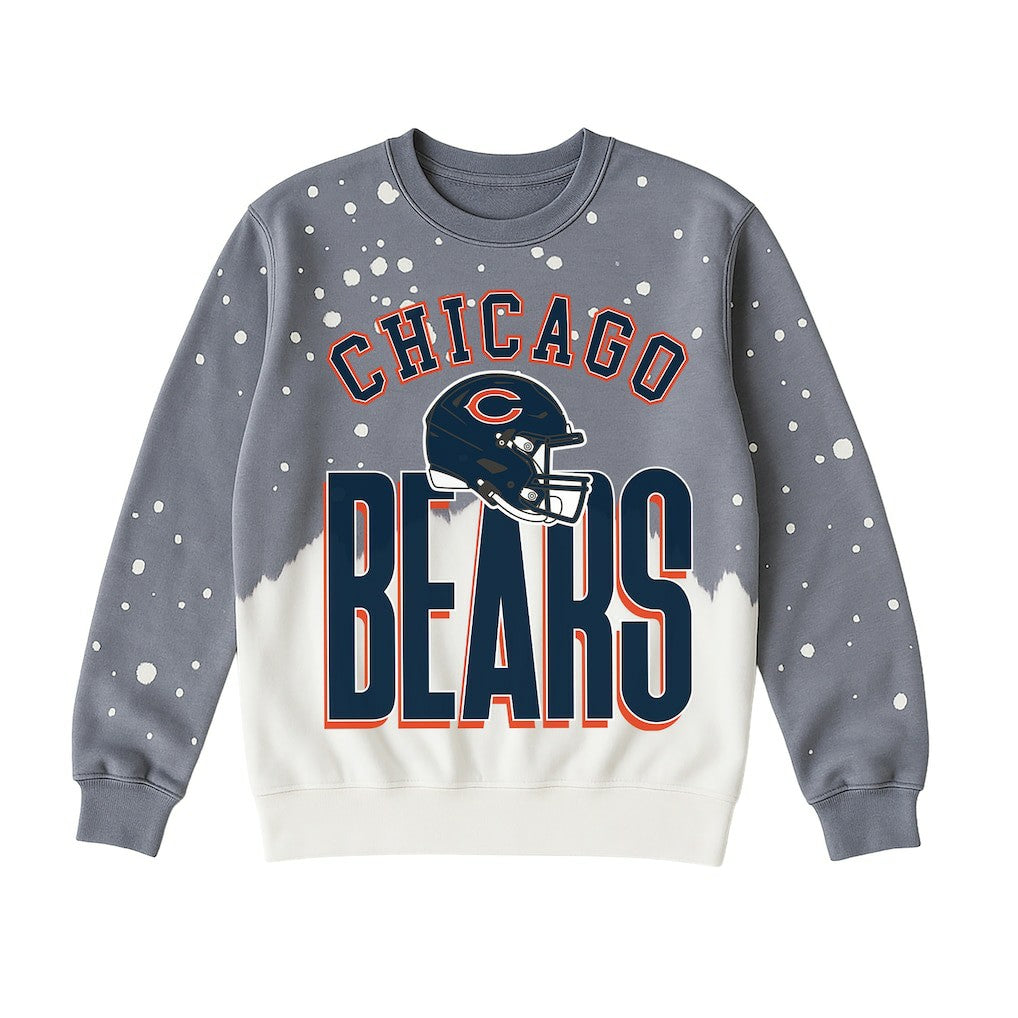 Gameday Couture Women's Arch Rivals Faded Wash Sweatshirt - Chicago Bears