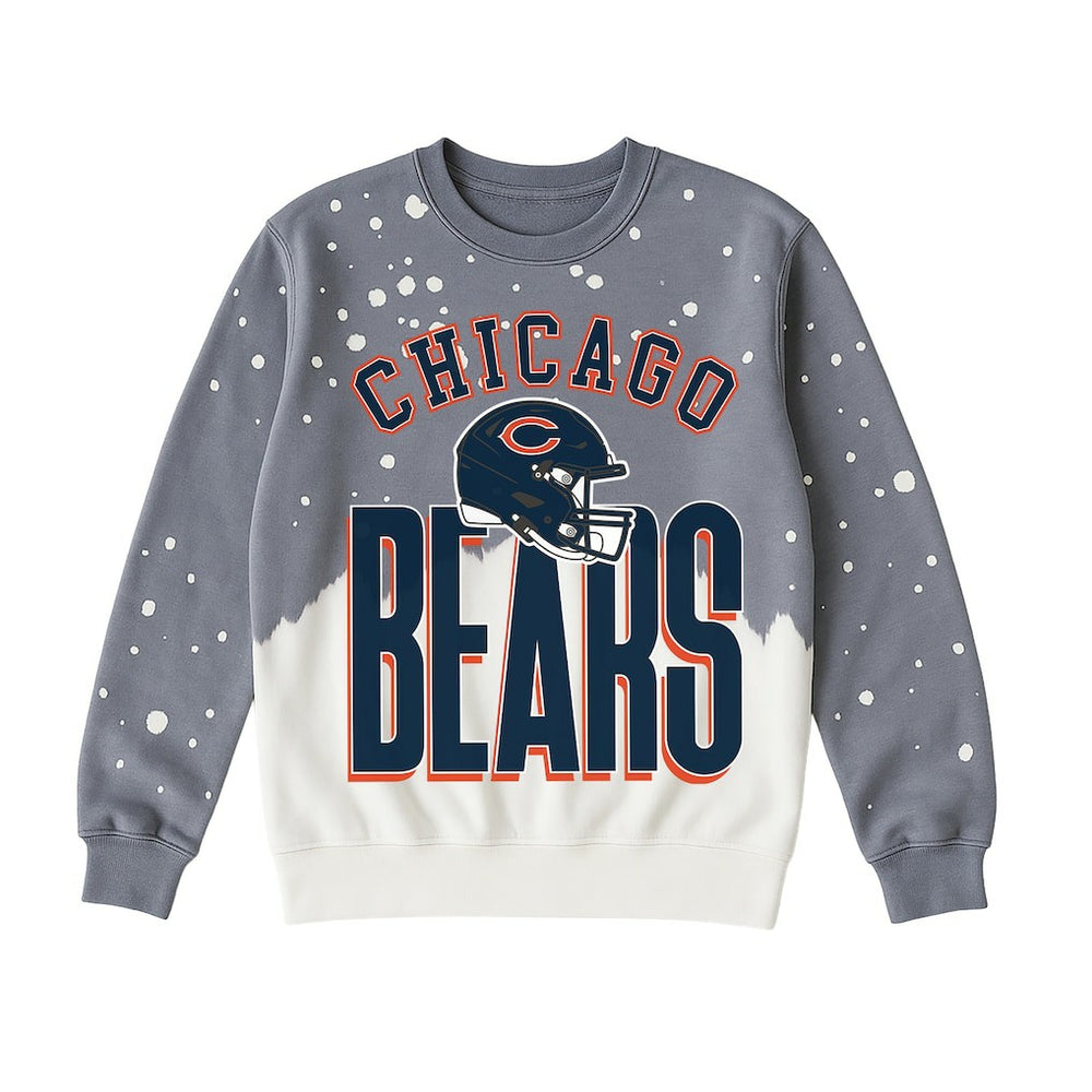 Gameday Couture Women's Arch Rivals Faded Wash Sweatshirt - Chicago Bears