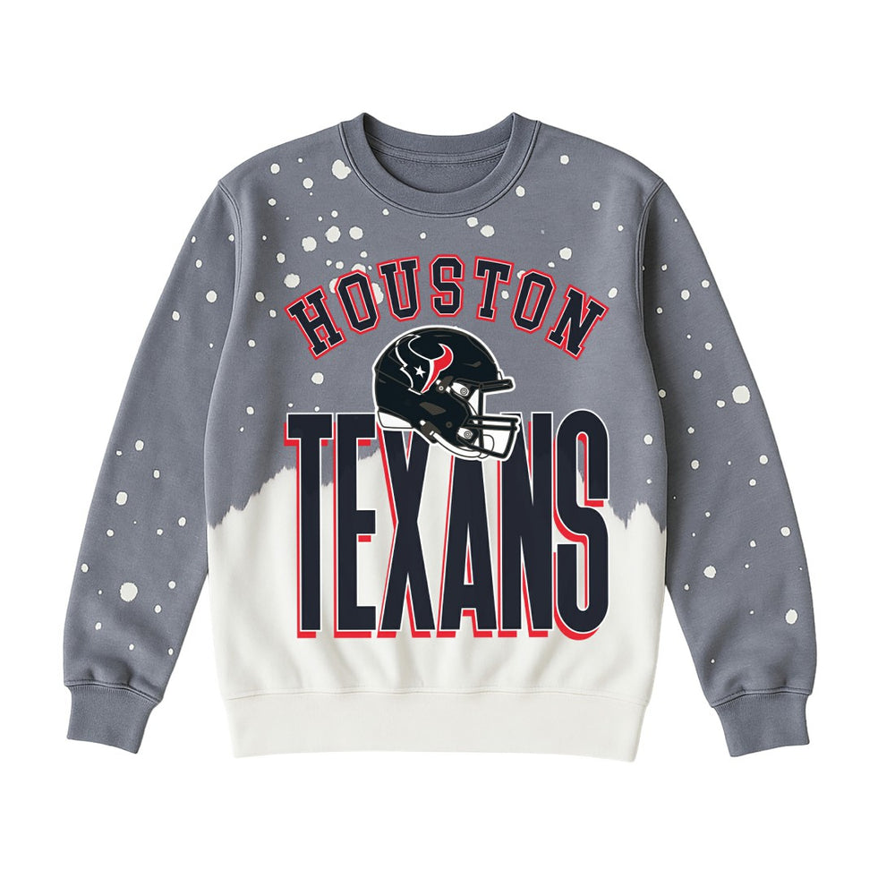 Gameday Couture Women's Arch Rivals Faded Wash Sweatshirt - Houston Texans