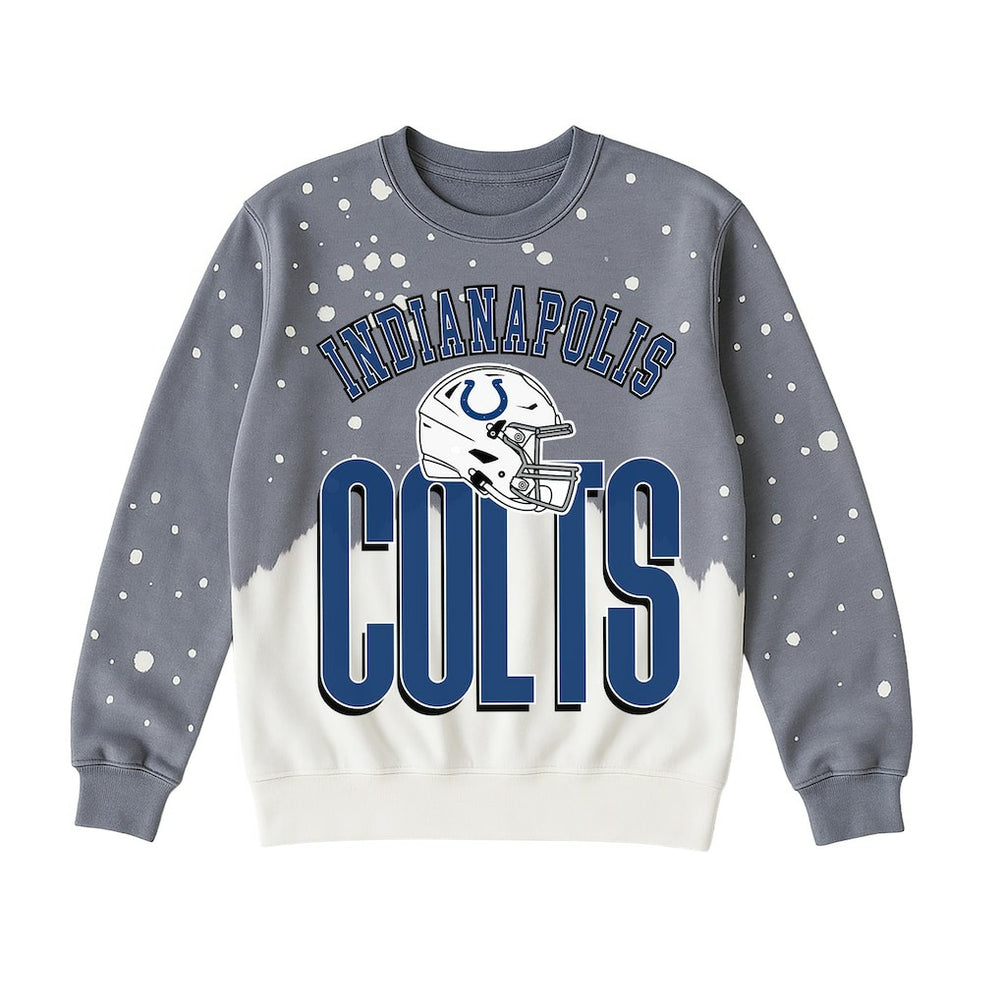 Gameday Couture Women's Arch Rivals Faded Wash Sweatshirt - Indianapolis Colts