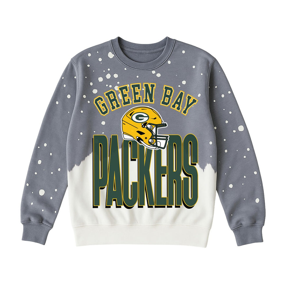 Gameday Couture Women's Arch Rivals Faded Wash Sweatshirt - Green Bay Packers