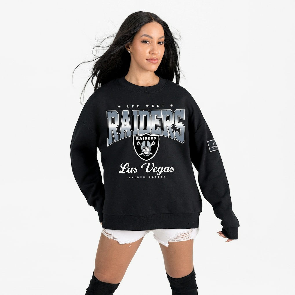Gameday Couture Women's Powerhouse Play Premium Fleece Sweatshirt - Las Vegas Raiders