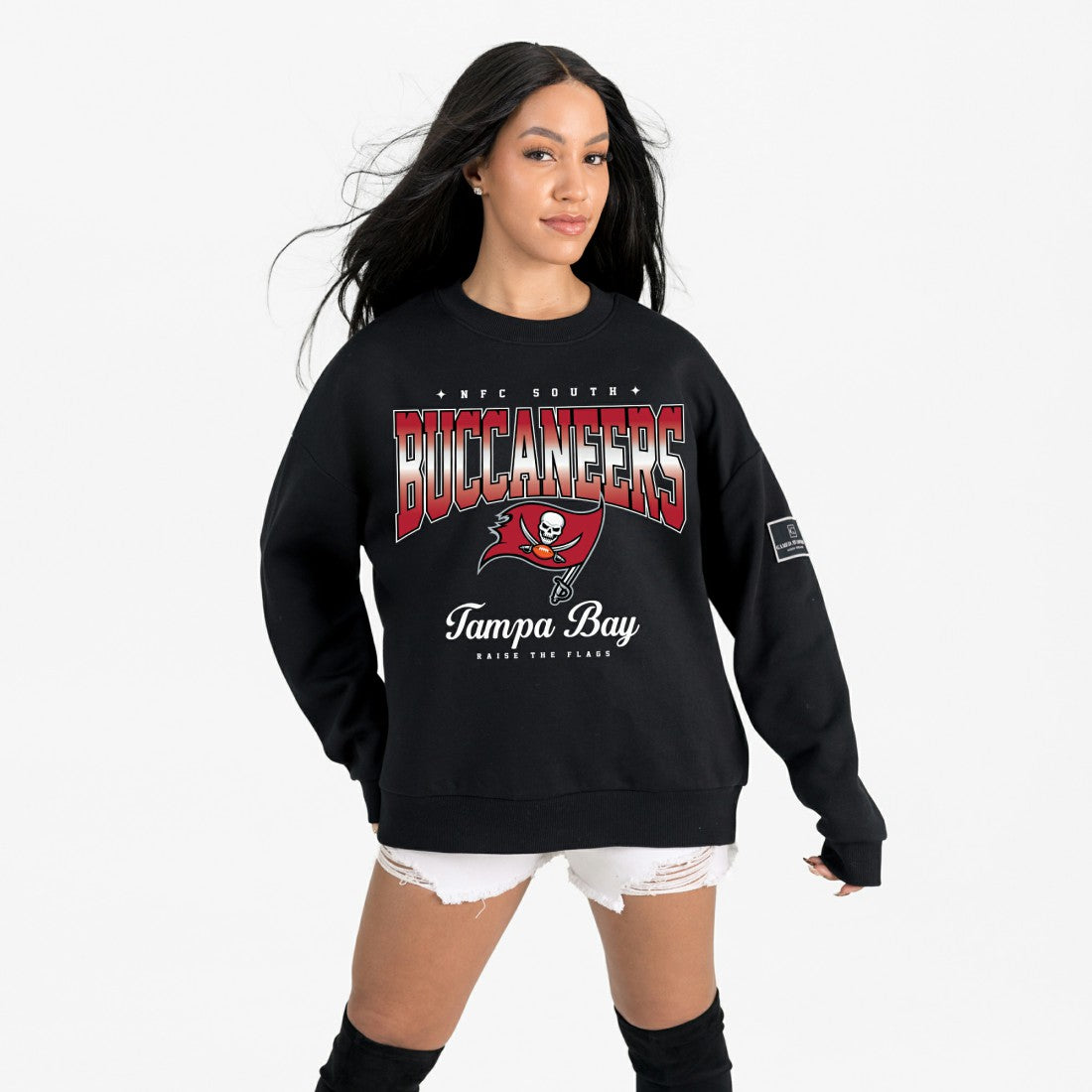Gameday Couture Women's Powerhouse Play Premium Fleece Sweatshirt - Tampa Bay Buccaneers