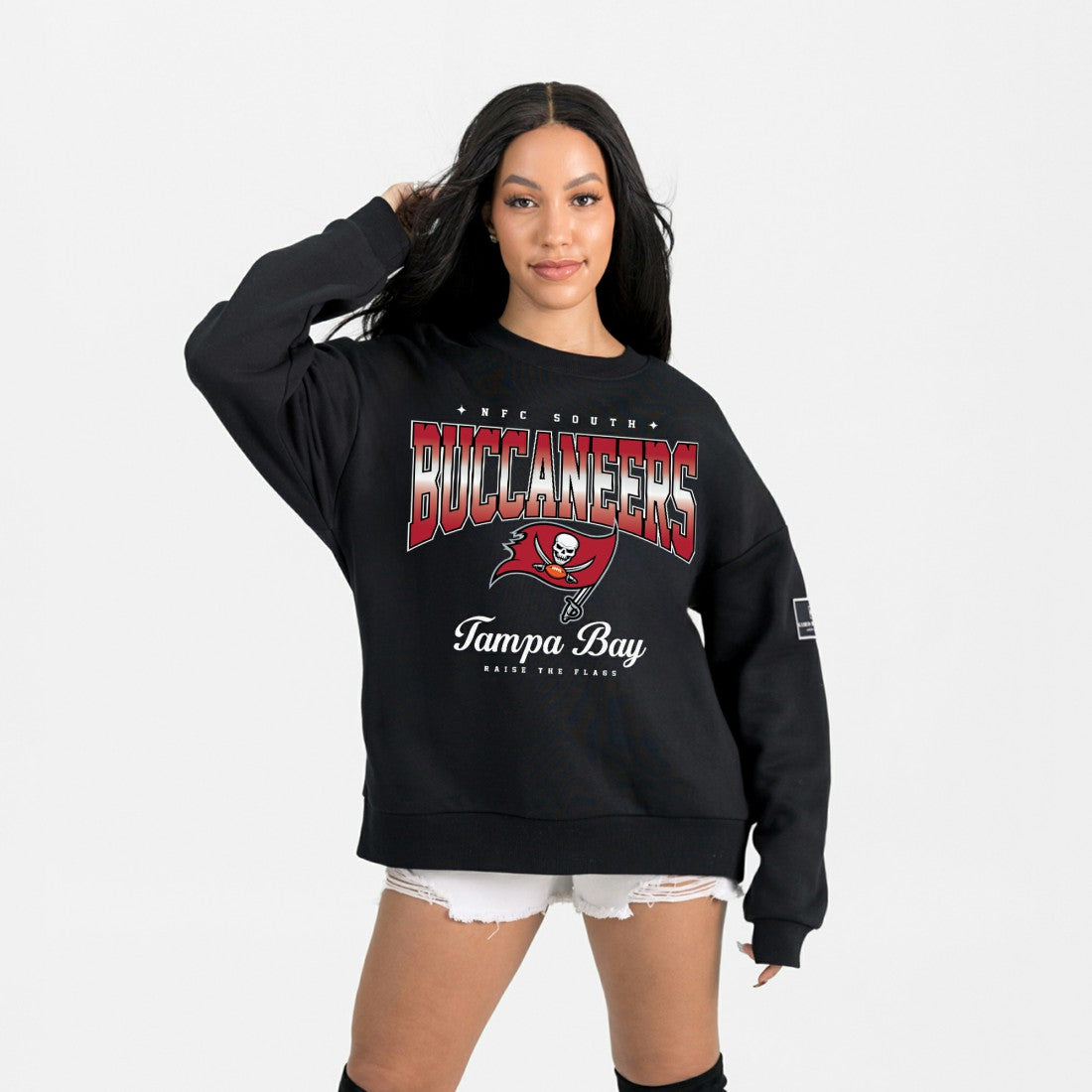 Gameday Couture Women's Powerhouse Play Premium Fleece Sweatshirt - Tampa Bay Buccaneers