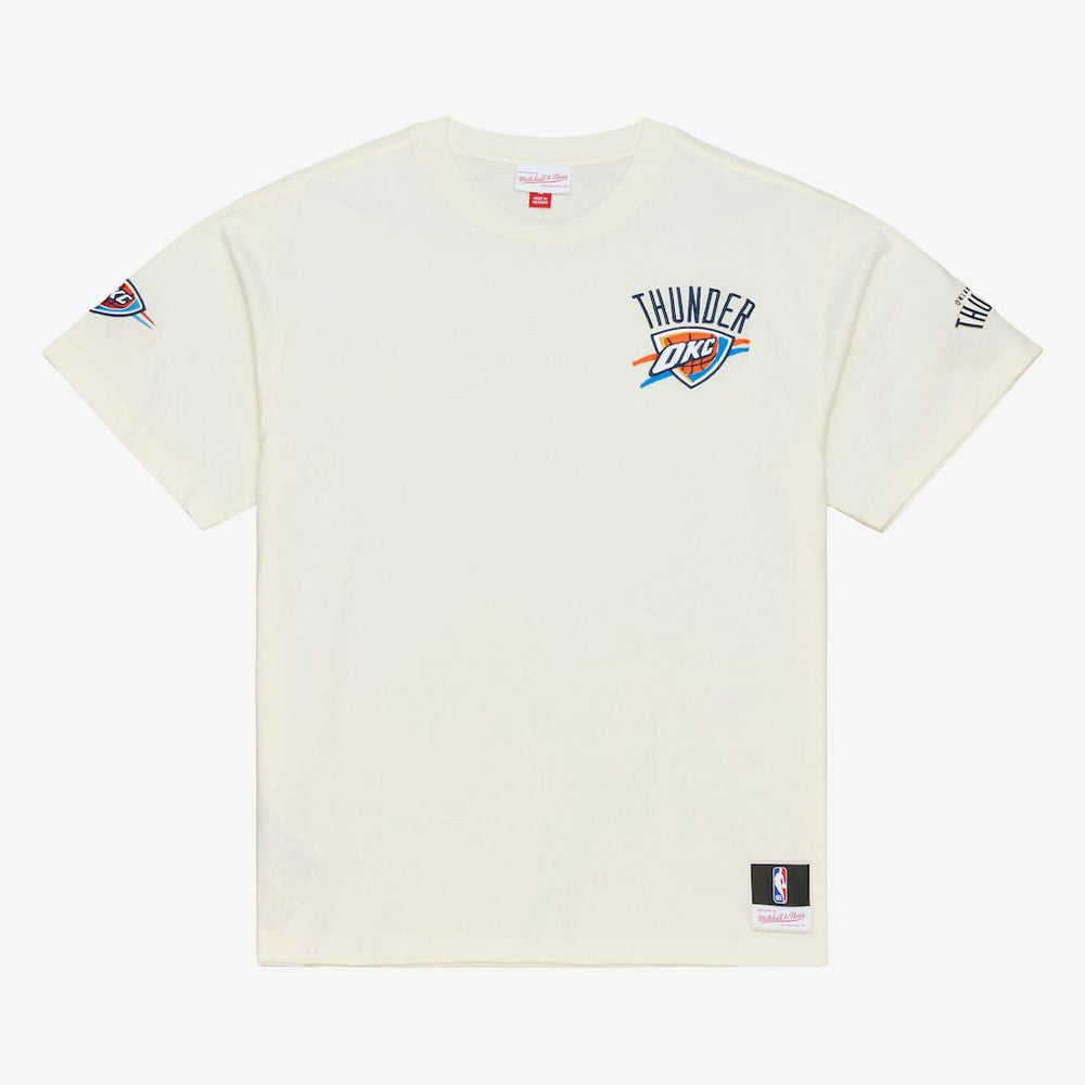 NBA Oklahoma City Thunder Hardwood Classics Chainstitch Premium T-Shirt