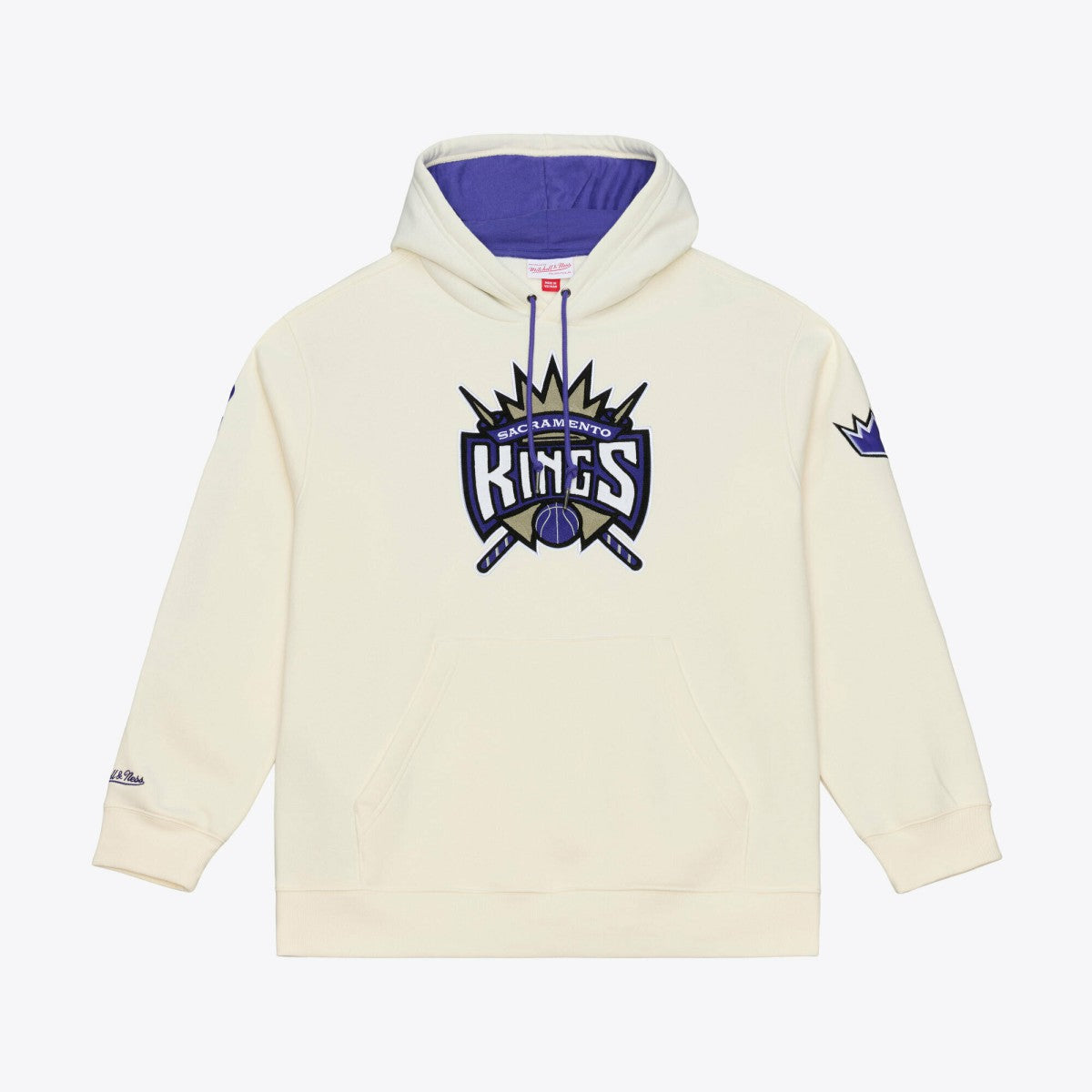 NBA Sacramento Kings Hardwood Classics Chainstitch Premium Fleece Hoodie