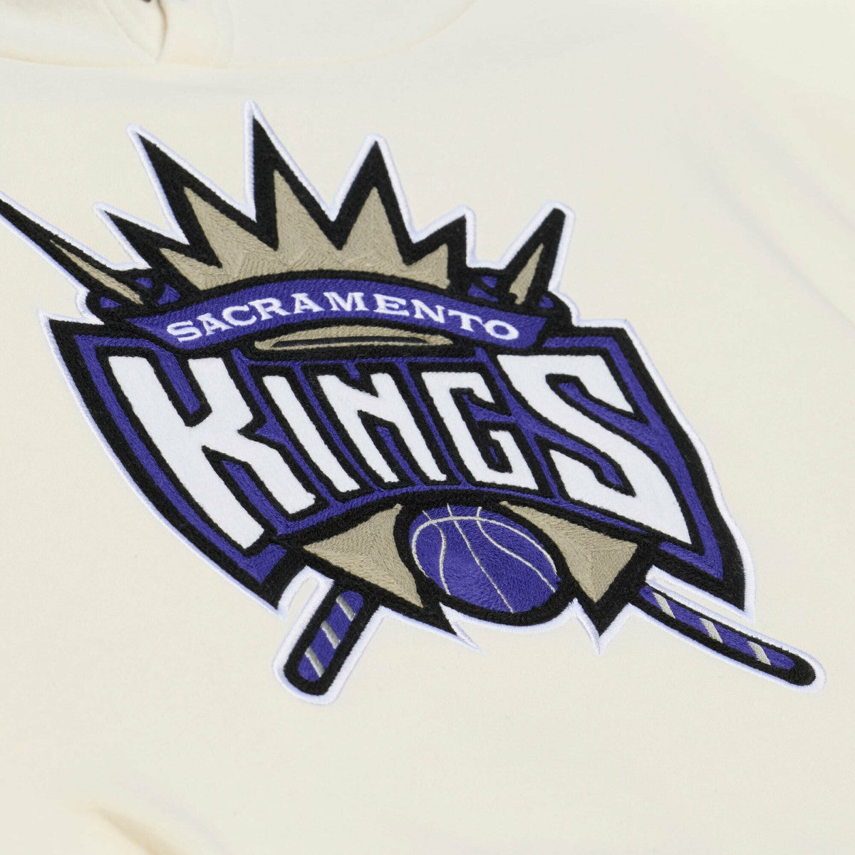 NBA Sacramento Kings Hardwood Classics Chainstitch Premium Fleece Hoodie