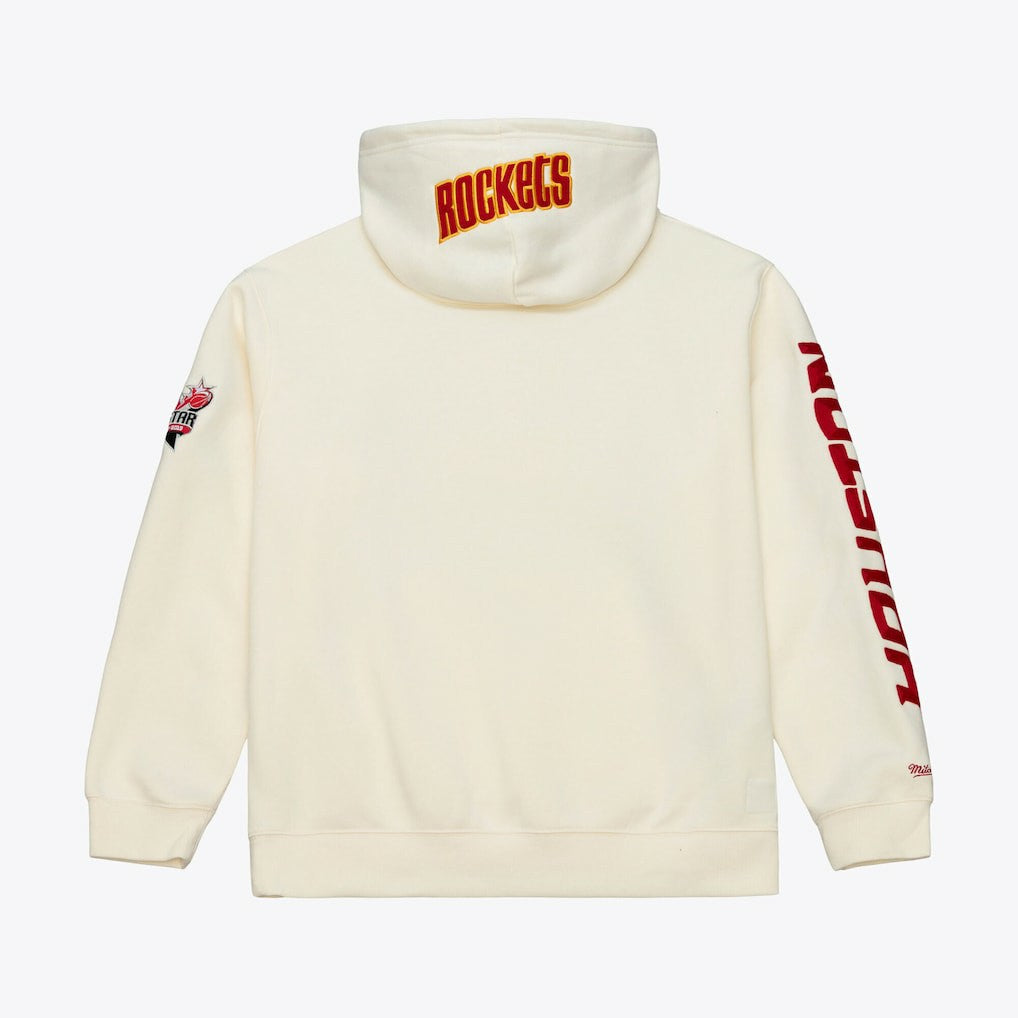 NBA Houston Rockets Hardwood Classics Chainstitch Premium Fleece Hoodie