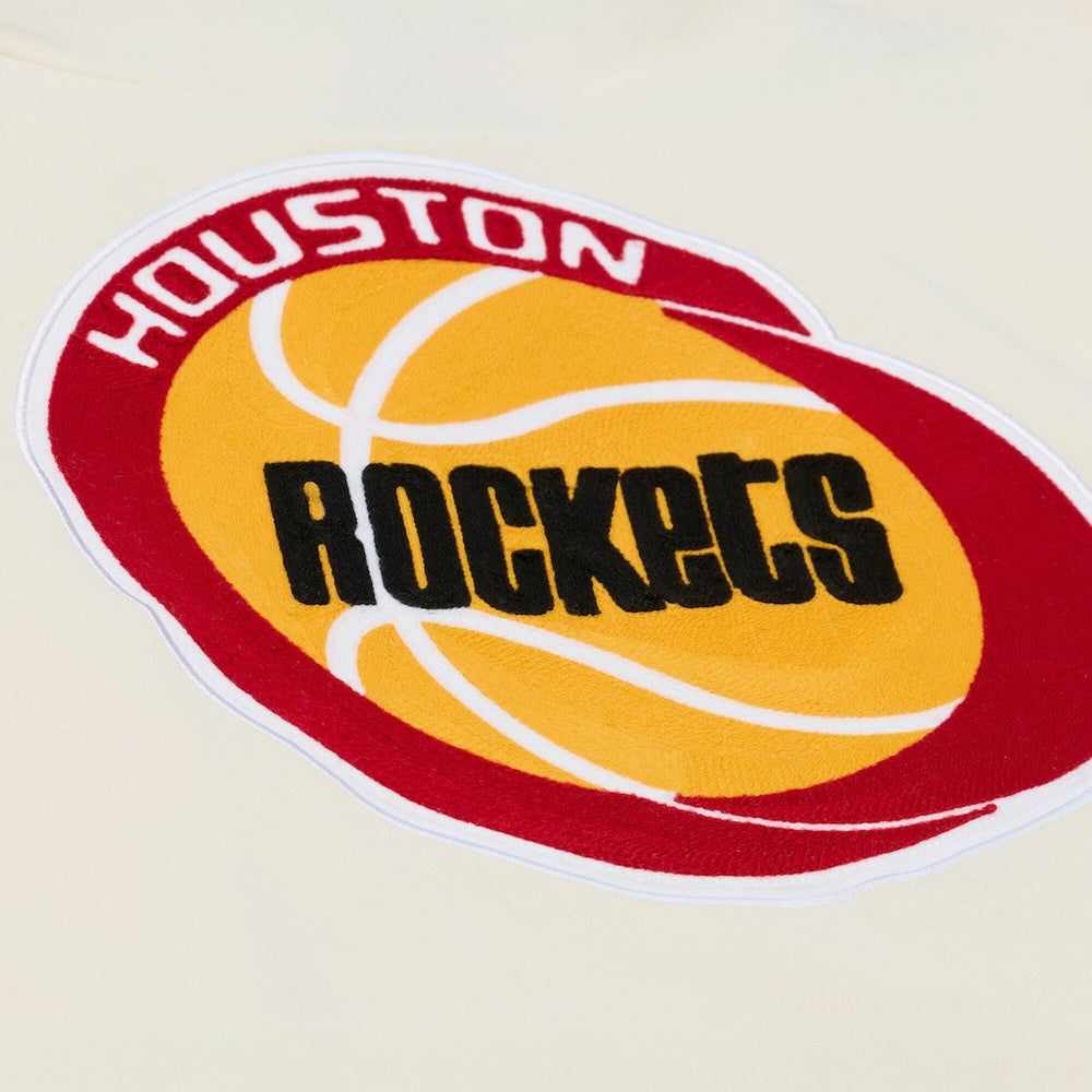 NBA Houston Rockets Hardwood Classics Chainstitch Premium Fleece Hoodie