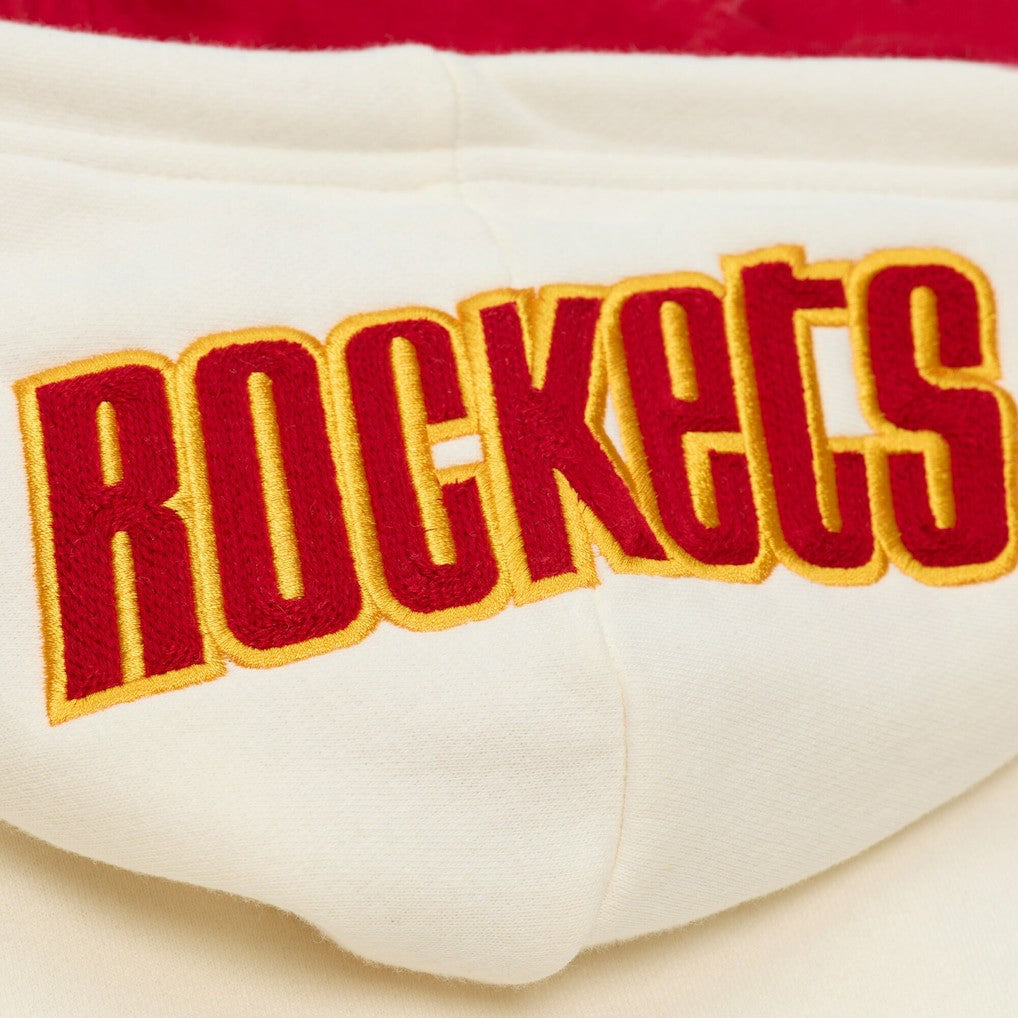 NBA Houston Rockets Hardwood Classics Chainstitch Premium Fleece Hoodie