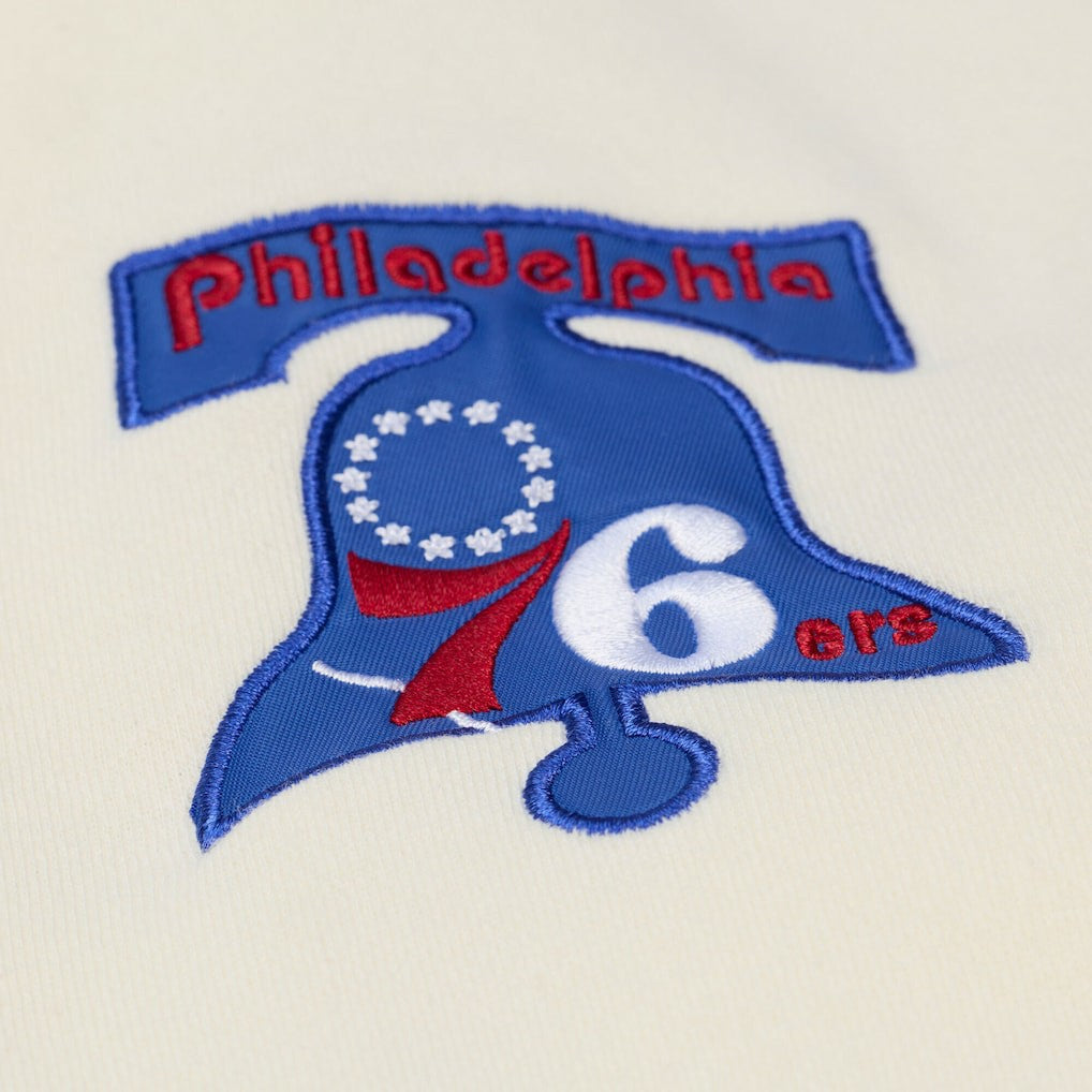 NBA Philadelphia 76ers Hardwood Classics Chainstitch Premium Fleece Hoodie