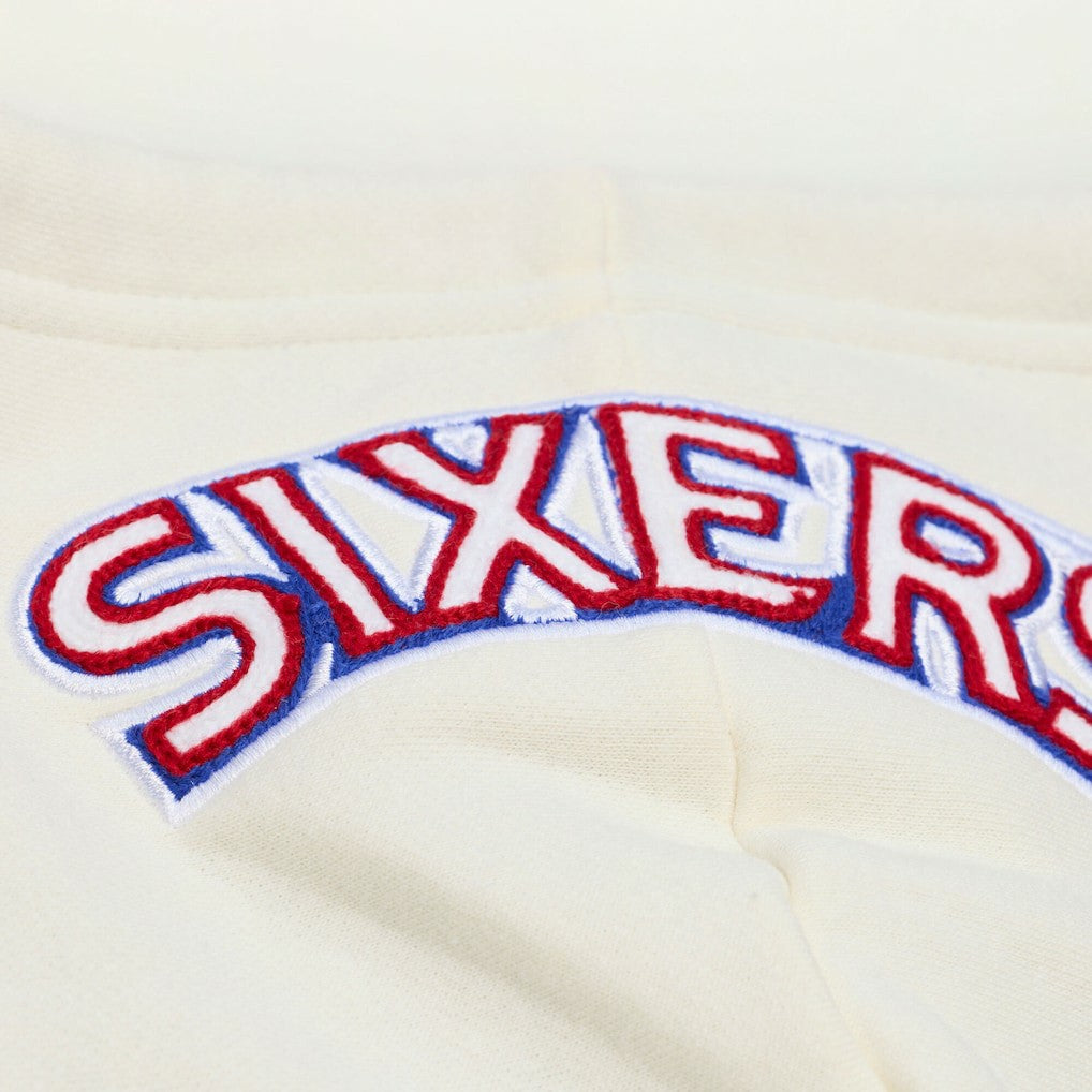 NBA Philadelphia 76ers Hardwood Classics Chainstitch Premium Fleece Hoodie