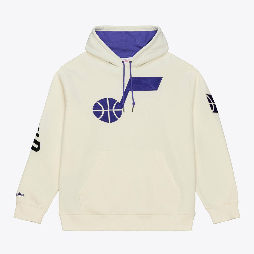 NBA Utah Jazz Hardwood Classics Chainstitch Premium Fleece Hoodie