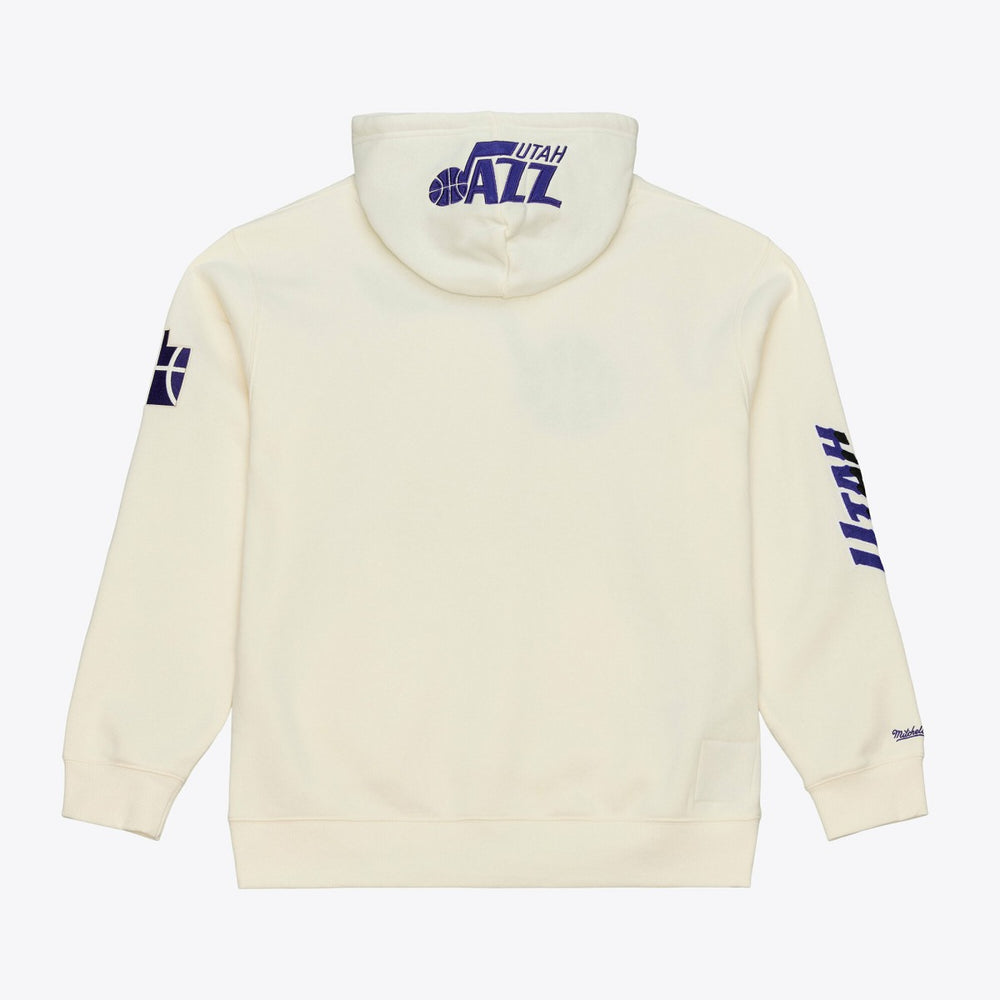 NBA Utah Jazz Hardwood Classics Chainstitch Premium Fleece Hoodie
